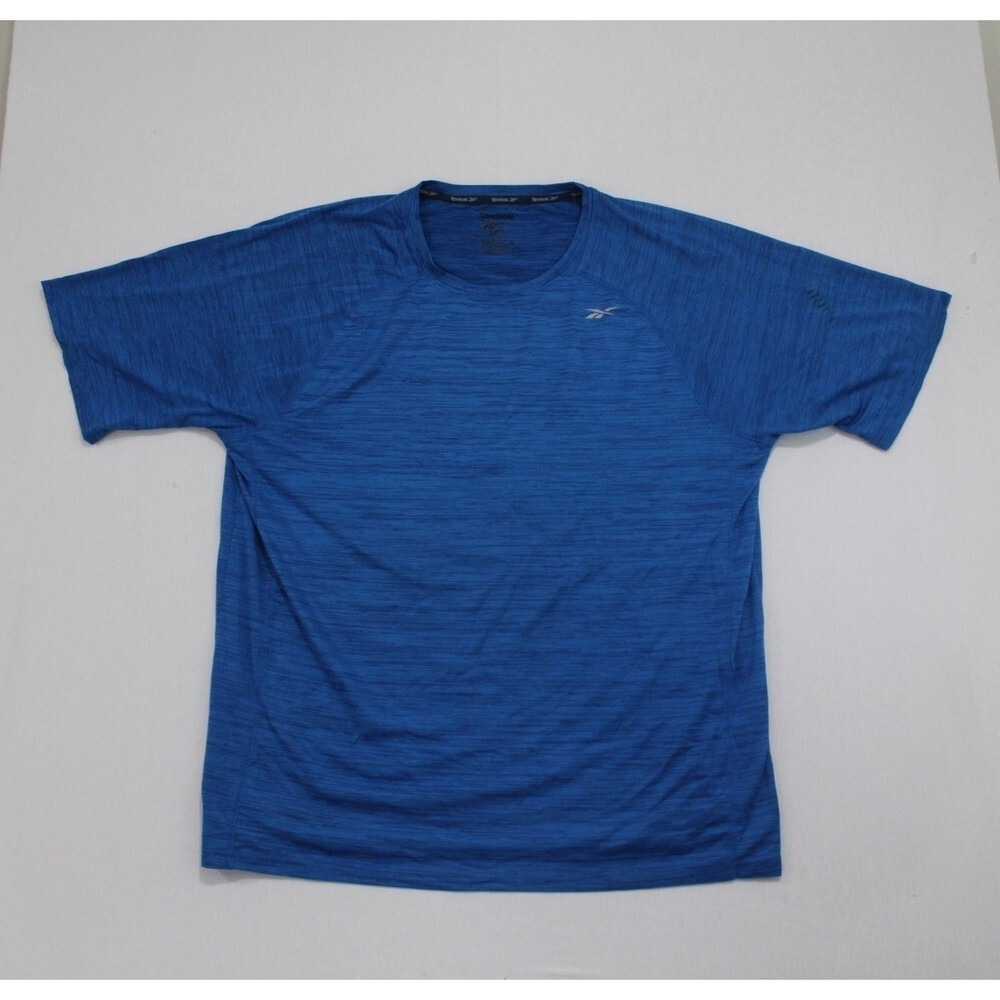 Reebok Men Blue Shirt Active Running Casual Short Sleeve Size 2XL